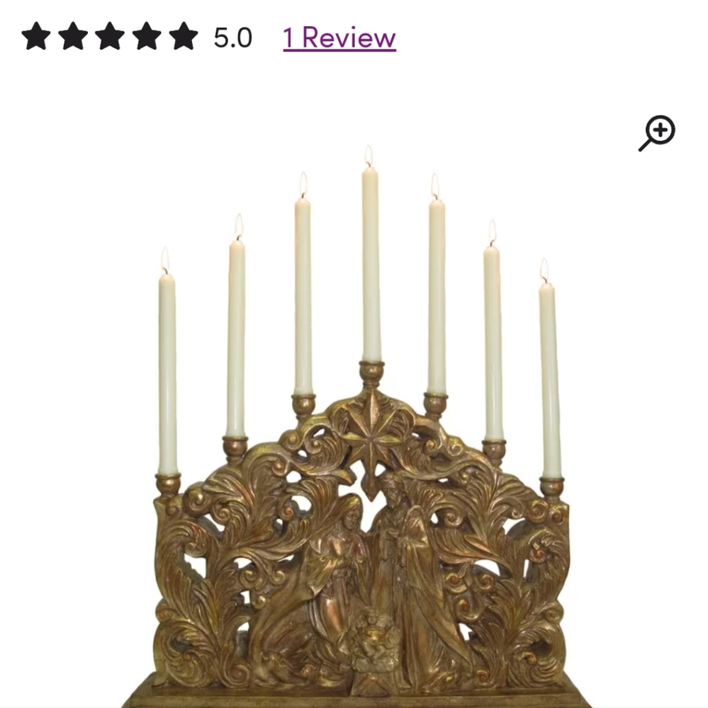 Gold Candlestick - Picture 5 of 10